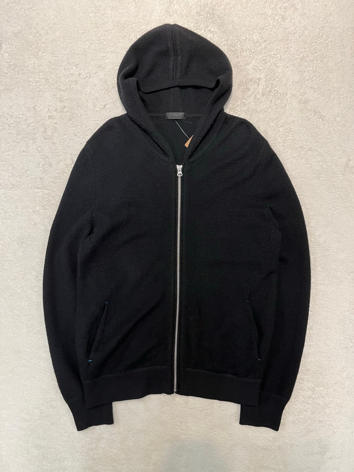 타임옴므 니트 후드집업 상품이미지1