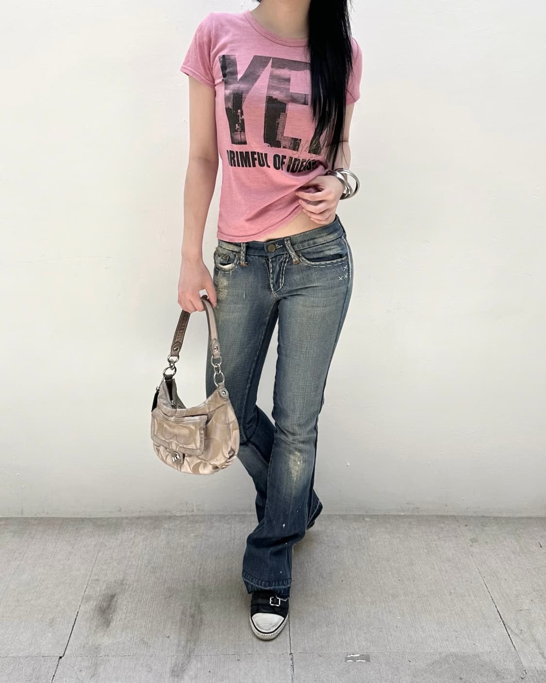 Pink lettering short sleeve 상품이미지1