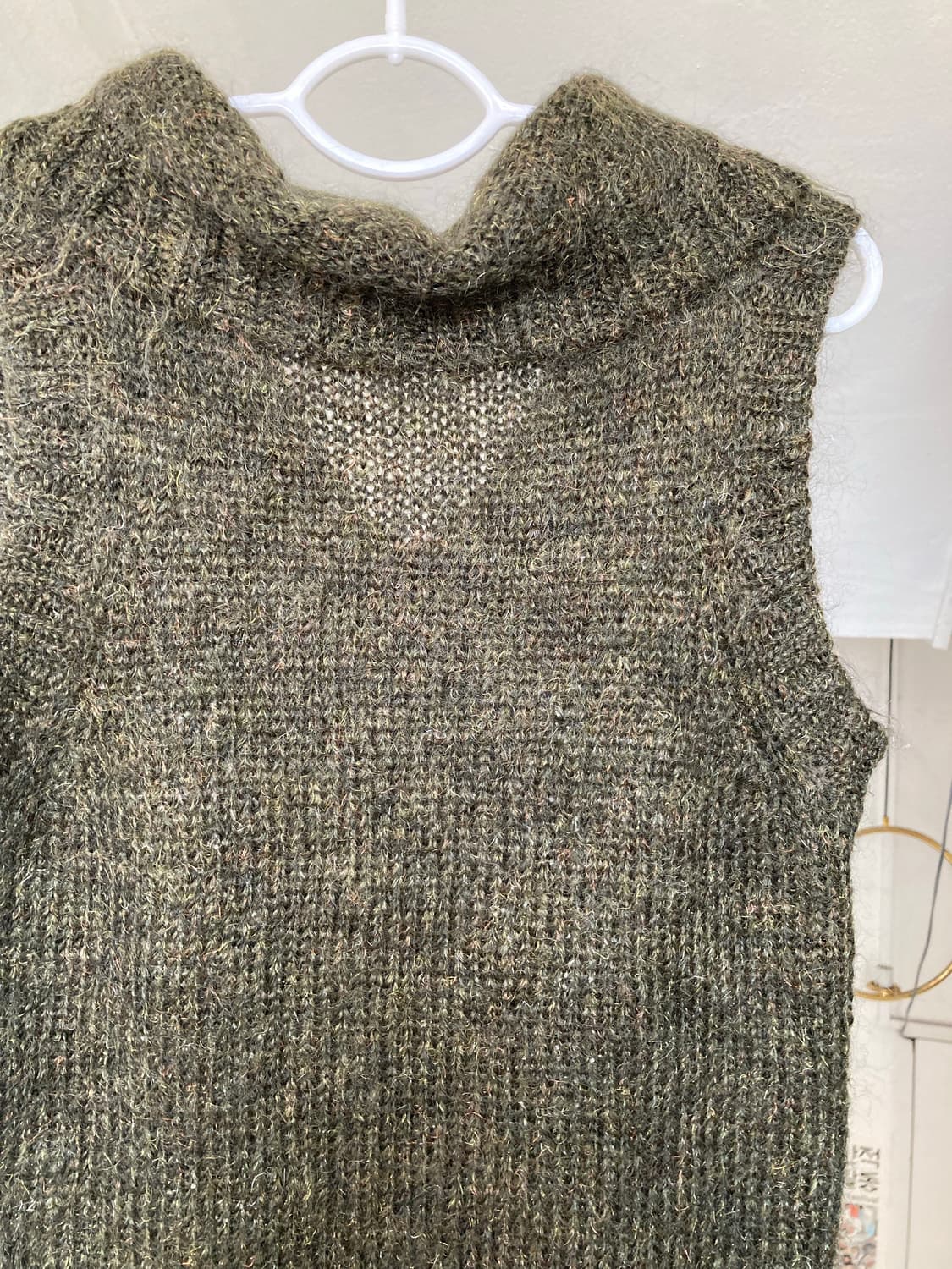 카키 그런지 니트 탑 상품이미지6