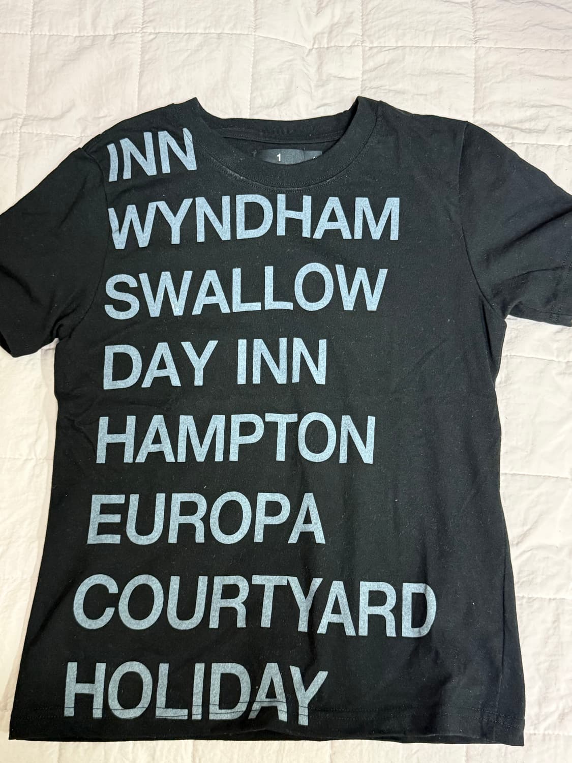 사파리스팟 1/2 HIGHWAY INN TEE (BLACK/WHITE) 상품이미지1