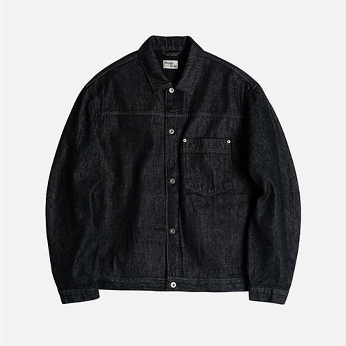 러프사이드 데님자켓 블랙 1사이즈(100) 상품이미지1