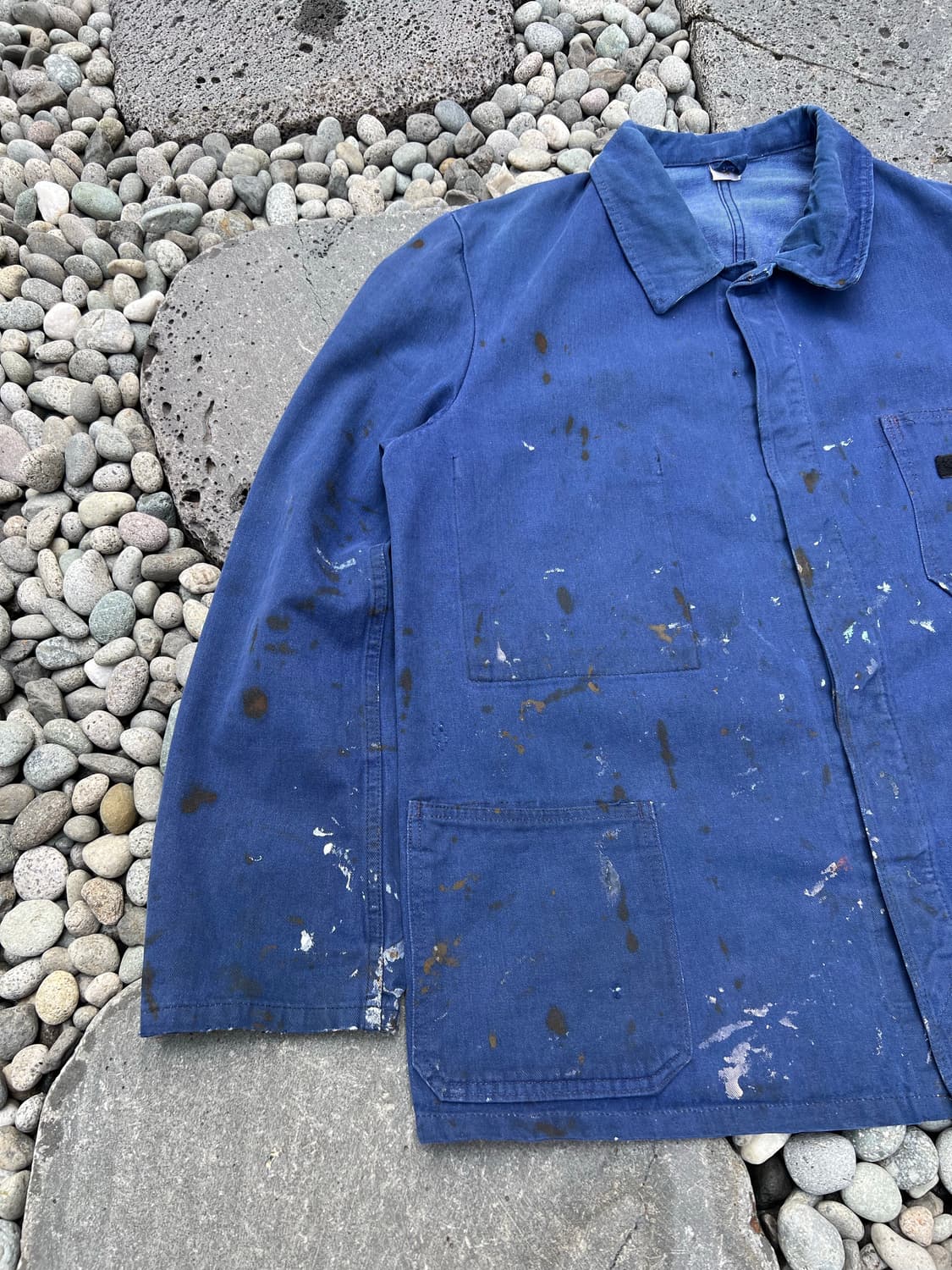 OLD VINTAGE PAINTED DENIM 데님프렌치워크자켓 상품이미지4