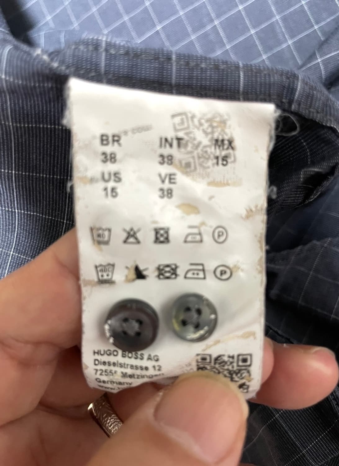 휴고보스 Tessitura Monti 체크셔츠 상품이미지5