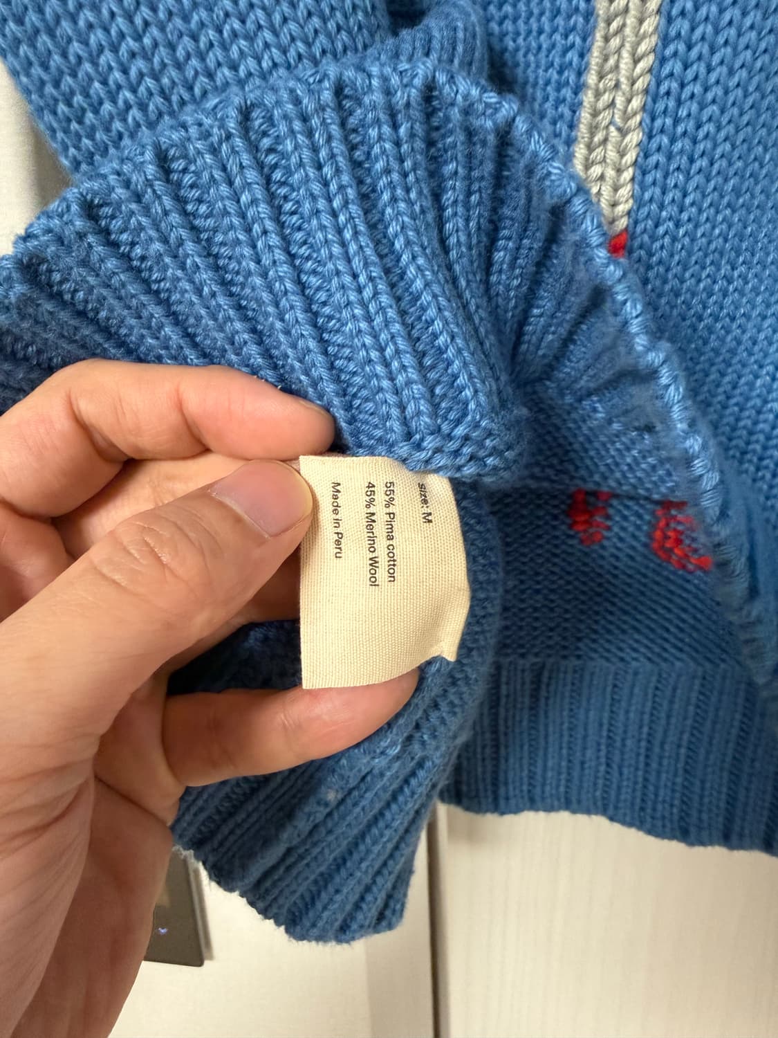 [M] BODE SPIRIT SWEATER BLUE 상품이미지7