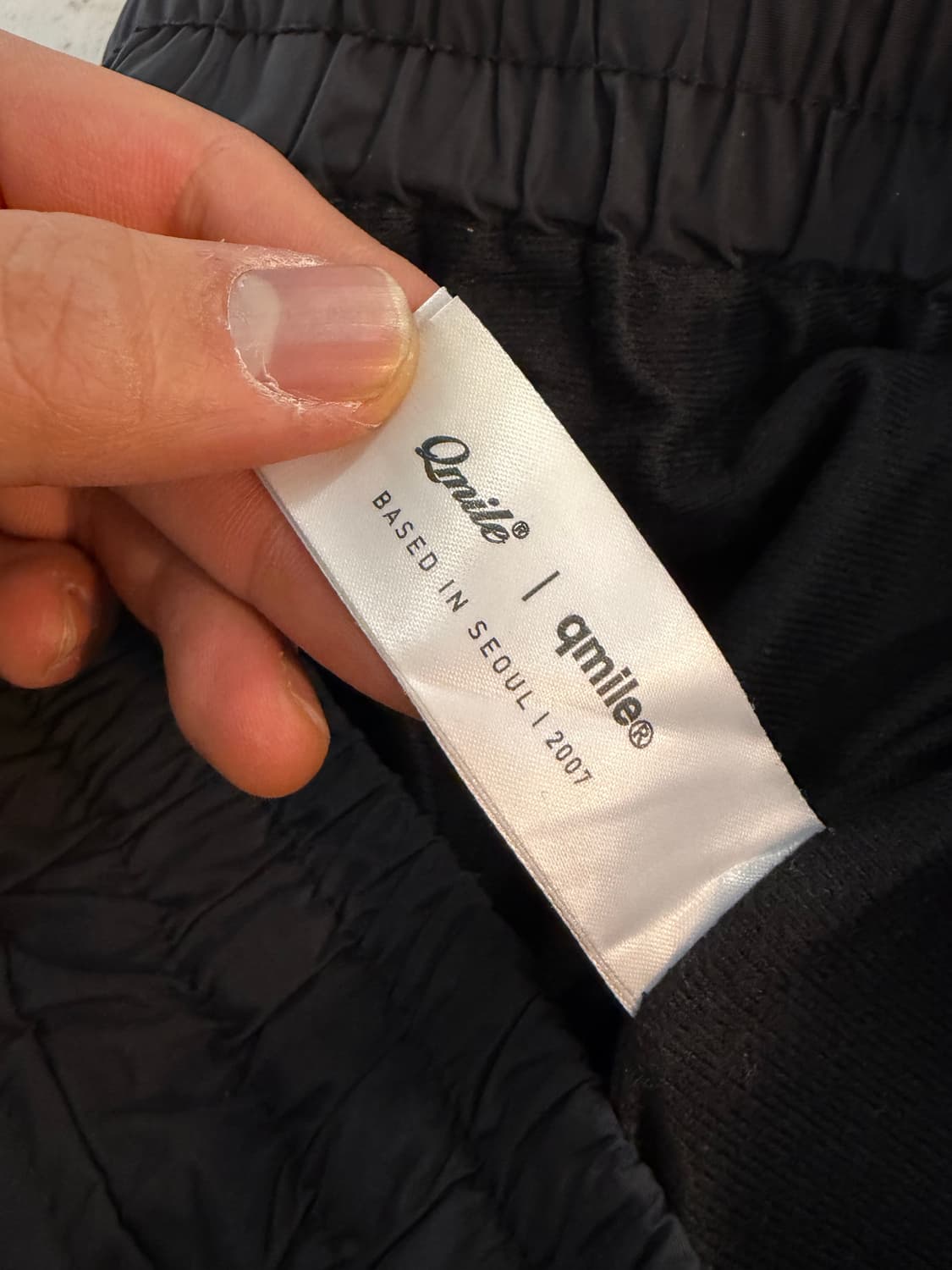 Qmile 바지 L사이즈 블랙 상품이미지4