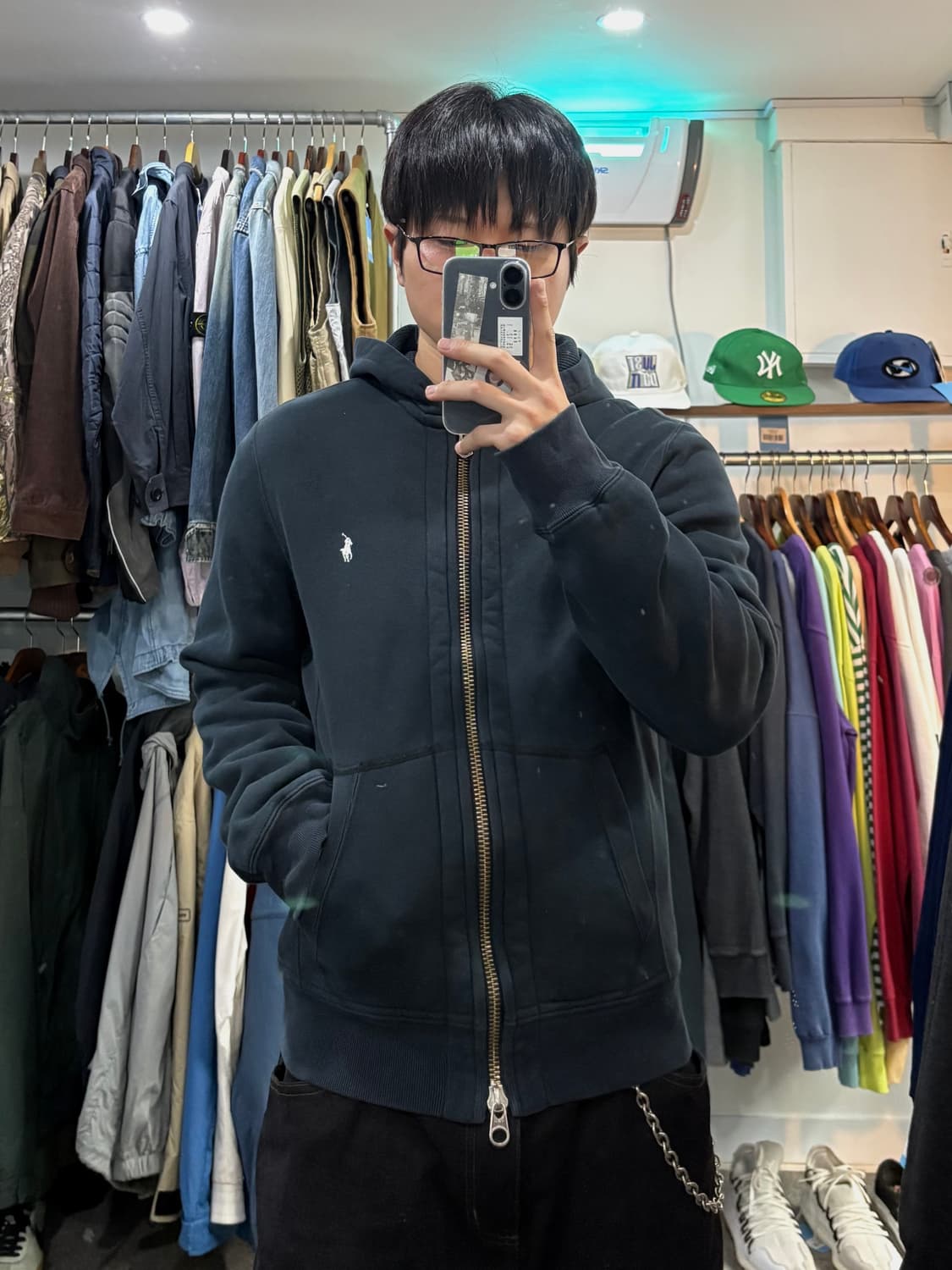 00s 폴로 랄프로렌 와플짜임 후드집업 상품이미지9