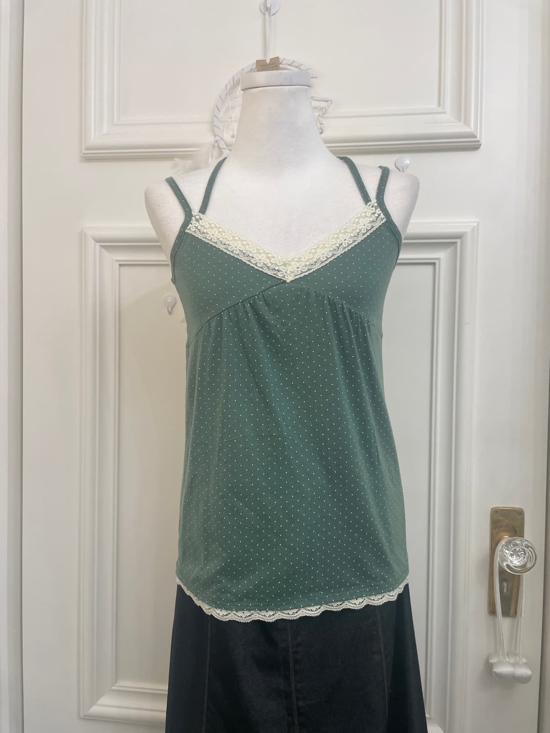 applemint basic cardigan&indigreen dot l 상품이미지8