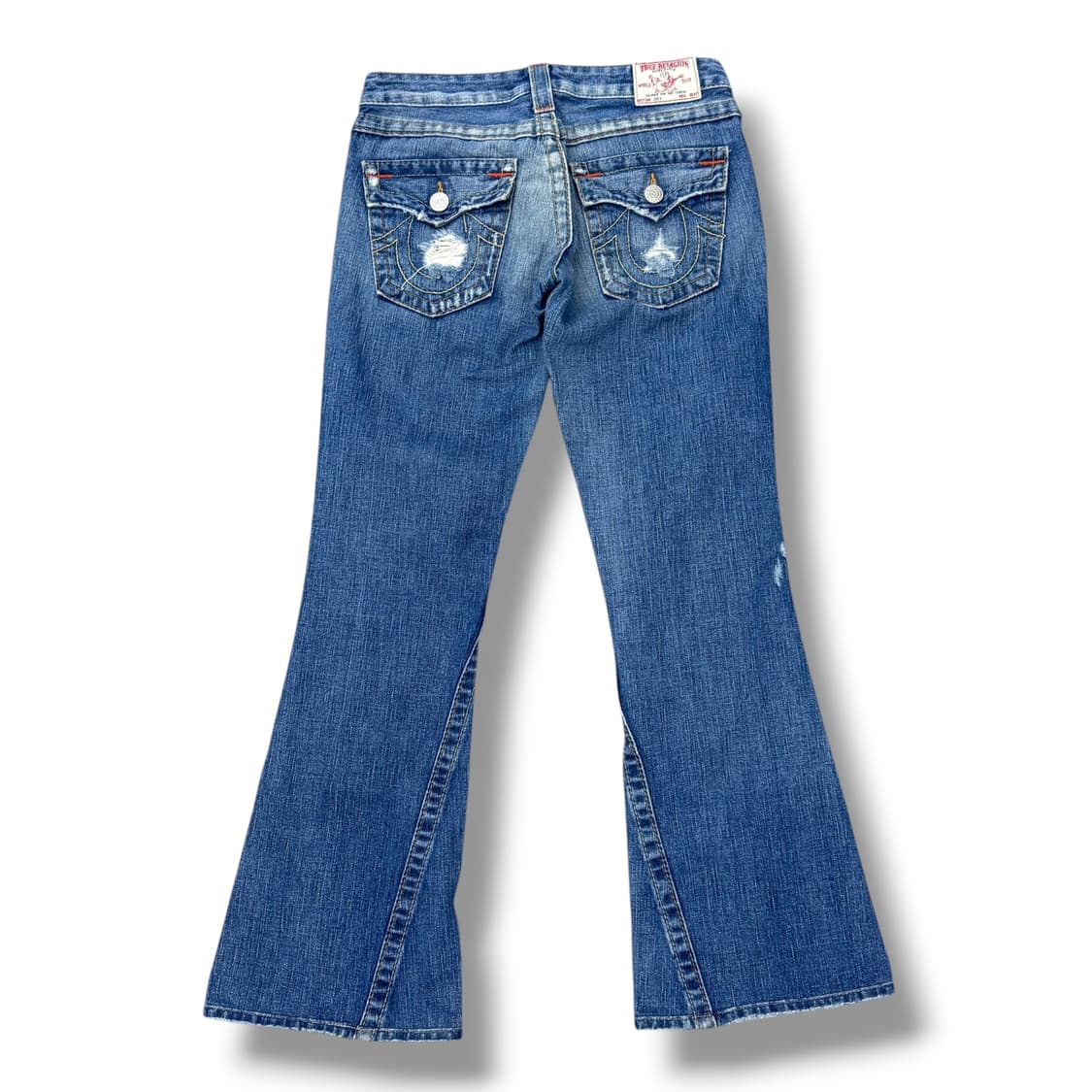 트루릴리젼 데미지 중청 부츠컷 팬츠 상품이미지1