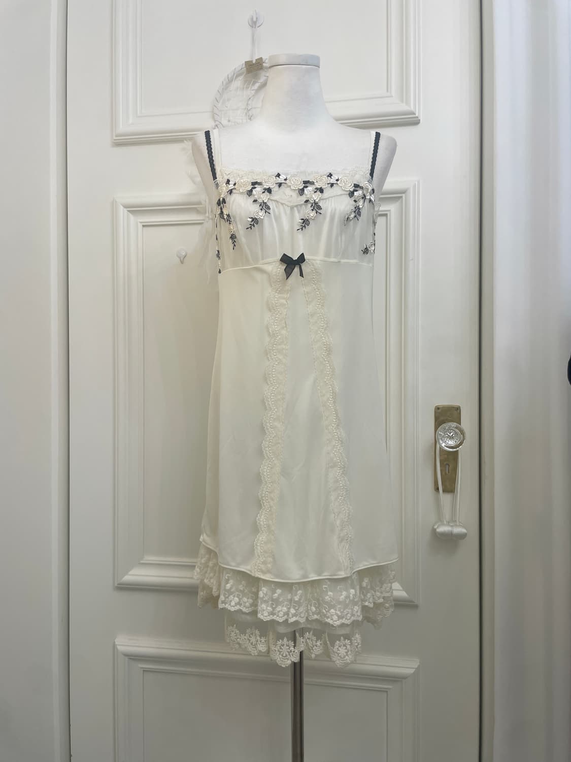 ivory&black lace flower embroidery fairy 상품이미지5