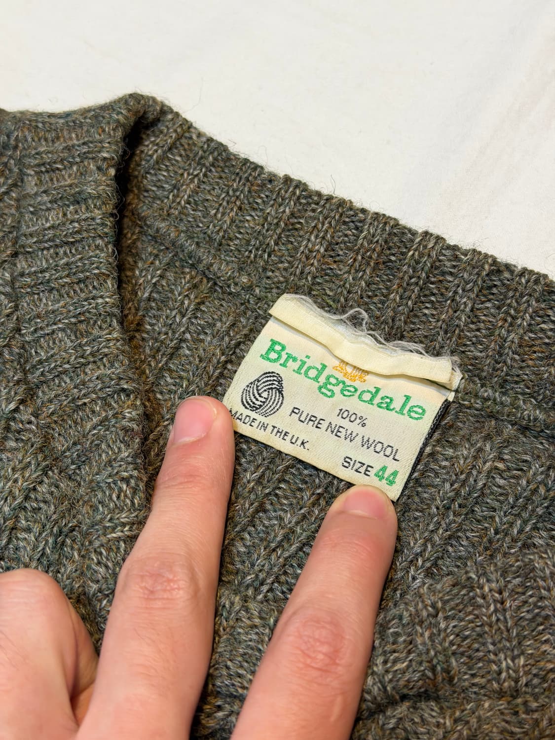 80s Bridgedale UK Made 코만도 울 니트 상품이미지4