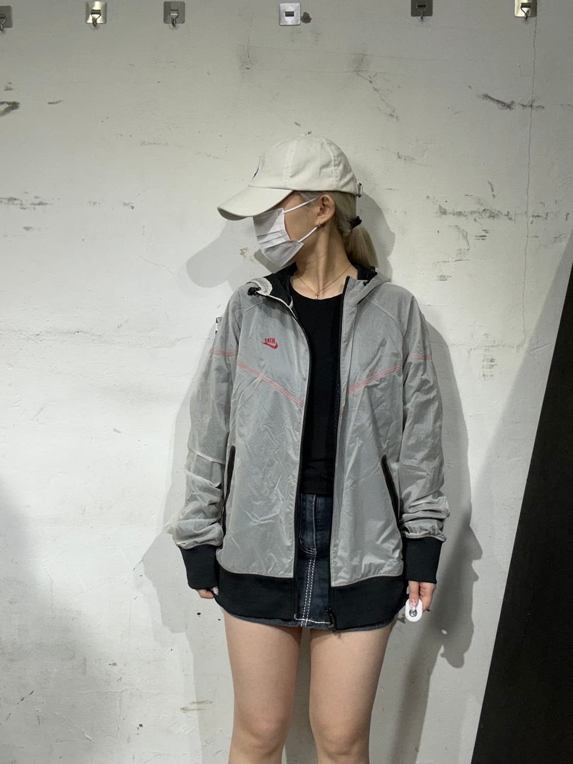 나이키 그레이 테크팩 후드 바람막이 트랙 자켓 XL 상품이미지2