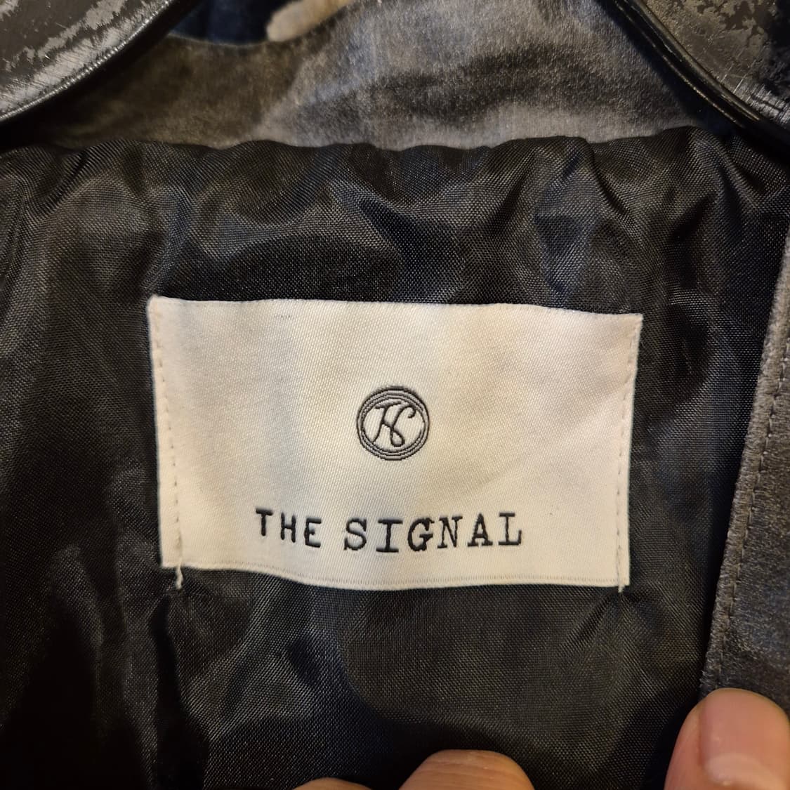 FREE(대략M사이즈) 크랙워싱 면 블루종자켓  상품이미지3