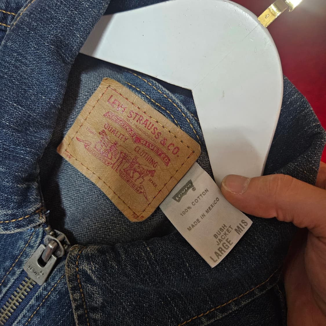 리바이스(Levis)00's 멀티포켓 집업 하프 데님 자켓 L size 상품이미지6