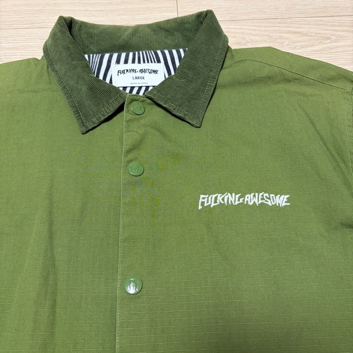 퍼킹어썸 코튼 립스탑 코치 자켓 상품이미지3