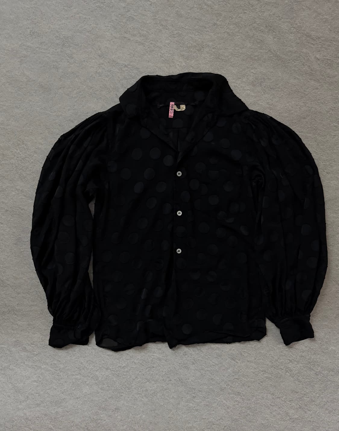 꼼데가르송 도트 시스루 블라우스 상품이미지2