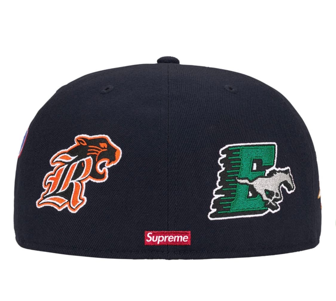 슈프림 x 뉴에라 마스코트 S로고 네이비 상품이미지3