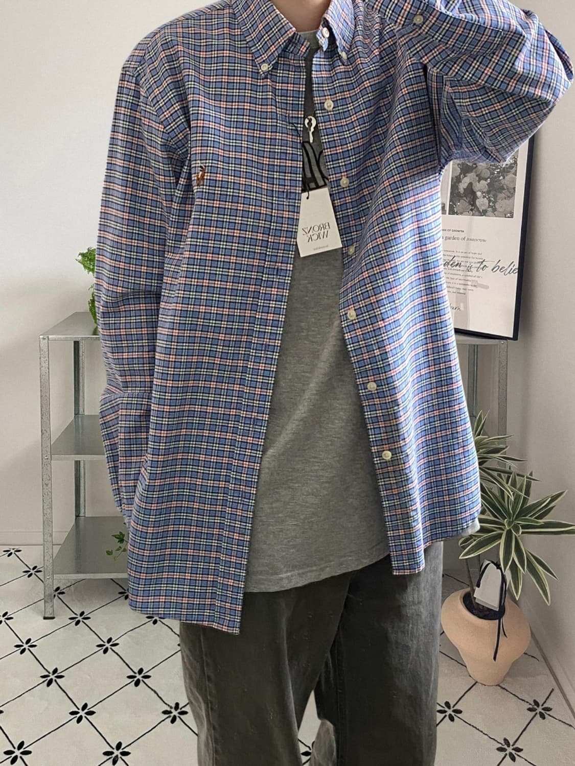 폴로 랄프로렌 체크 셔츠 (Man XL) AB0833 상품이미지2