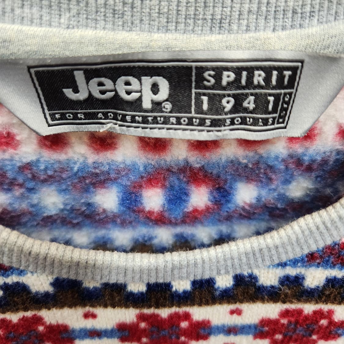 JEEP 지프 노르딕 패턴 맨투맨 M 상품이미지5