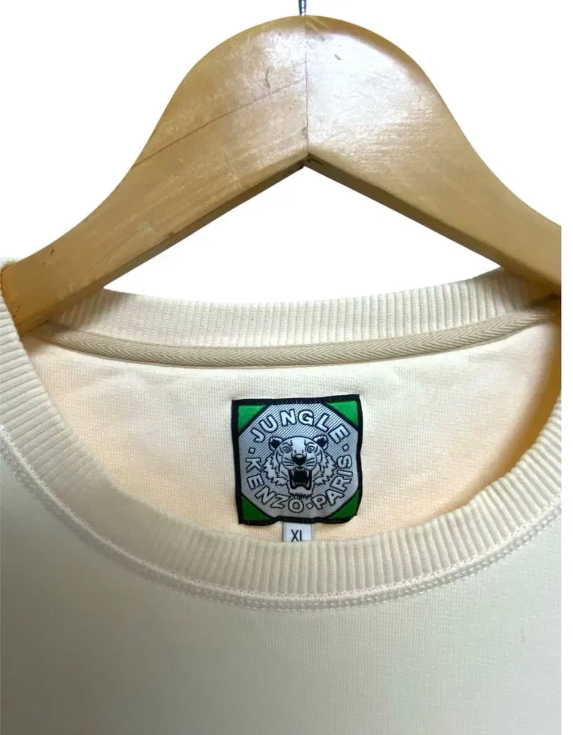 겐조 시그니처 호랑이자수 아이보리 맨투맨 L-XL 상품이미지5