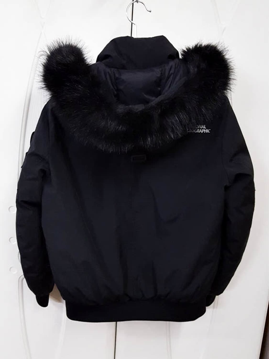 내셔널지오그래픽 남성 타루가  구스다운 숏패딩 블랙 M  상품이미지4