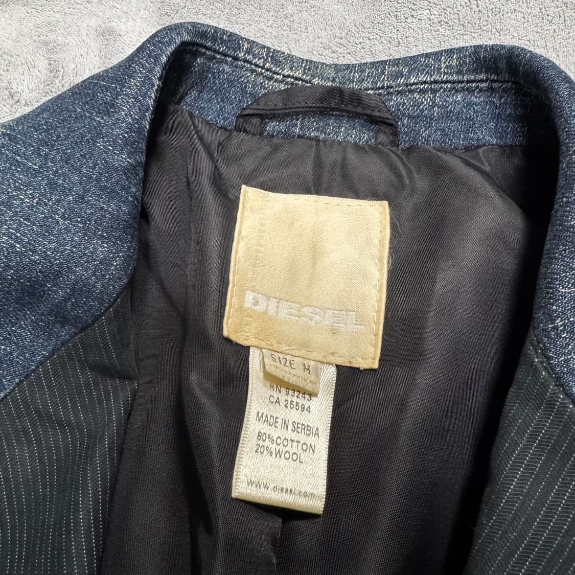 DIESEL Japan 데님 카라 스프라이트 블레이저  상품이미지8