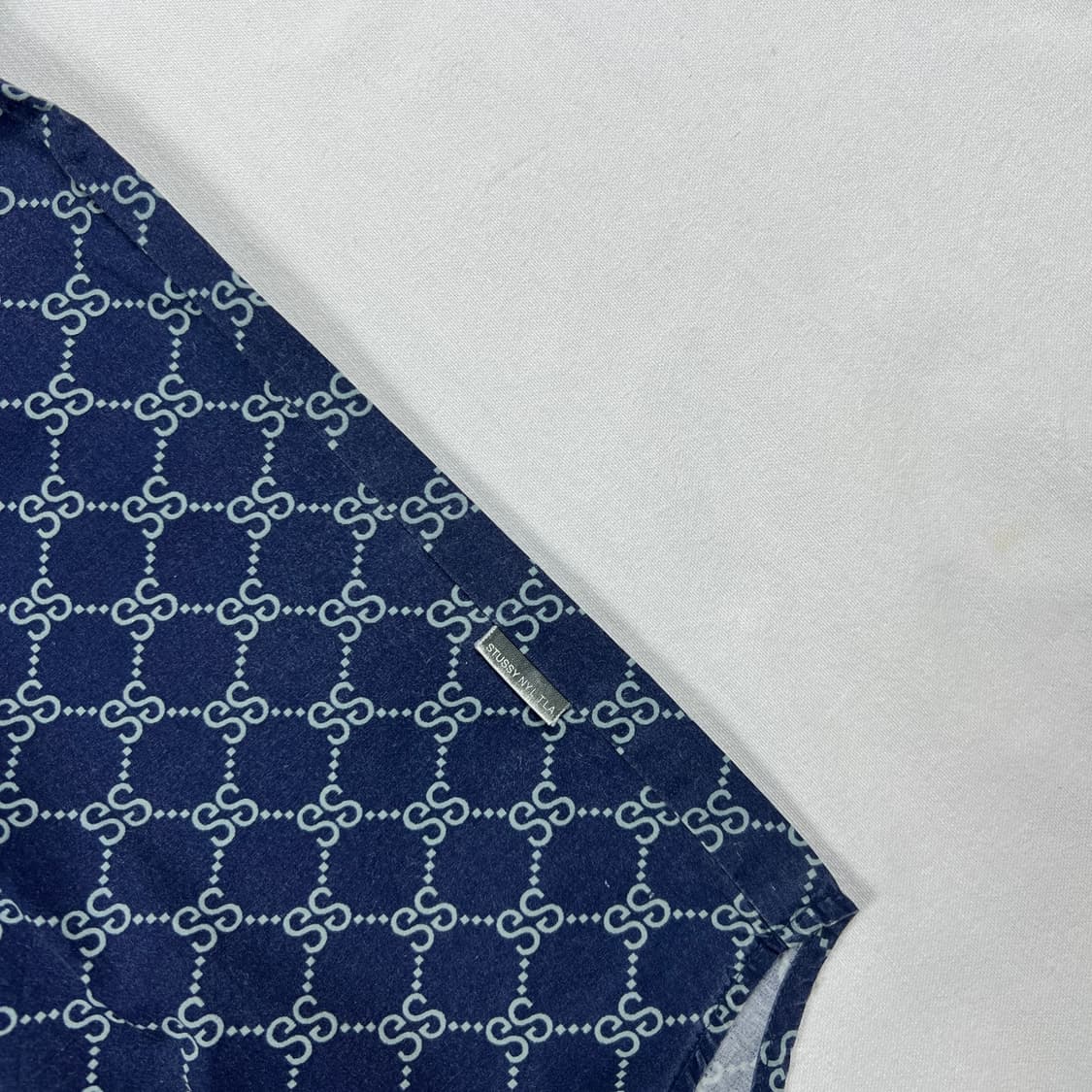 90’s 스투시 stussy 구찌 gg 패러디 ss 로고 반팔 셔츠 상품이미지5