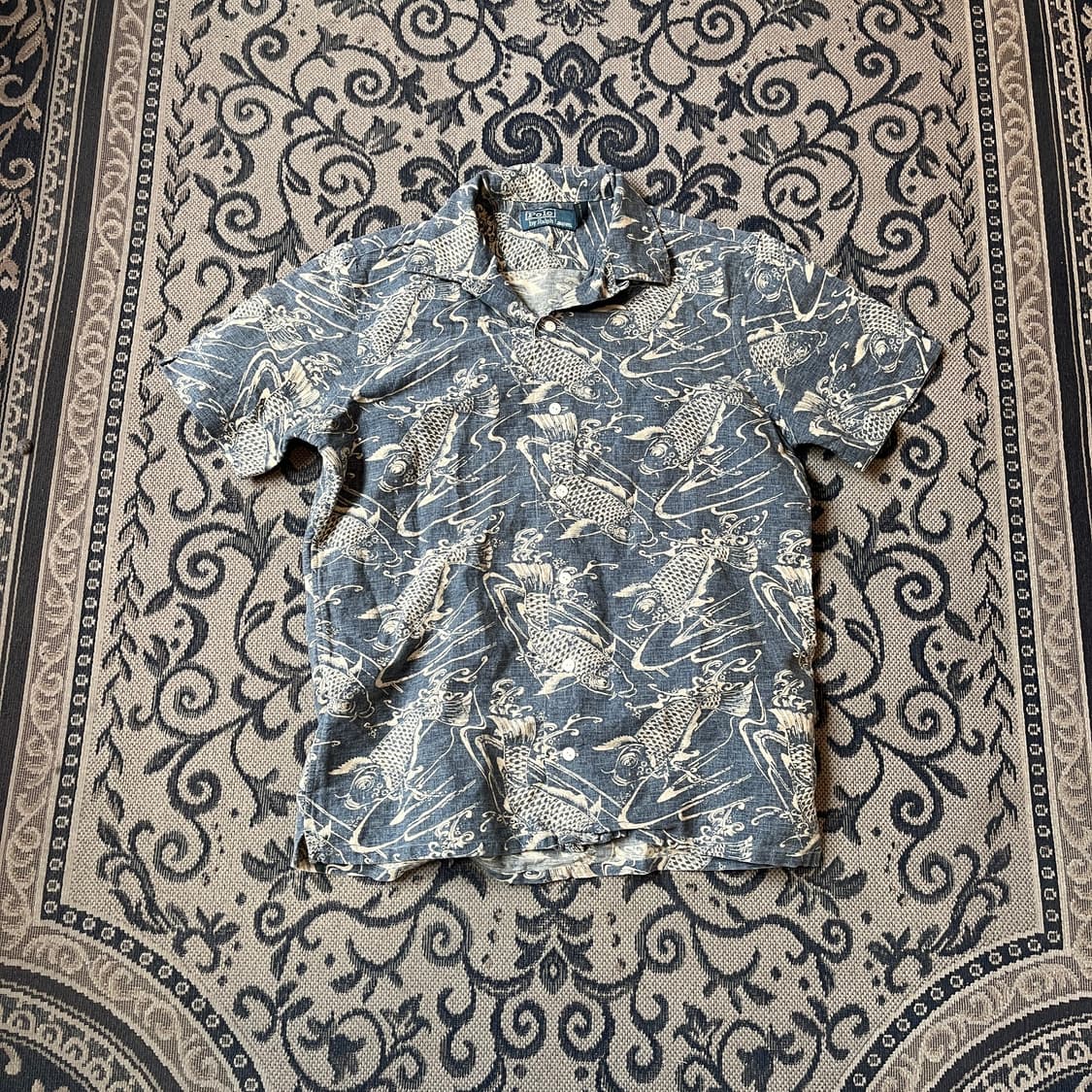 S 폴로 잉어 하와이안 셔츠/W2628 상품이미지1