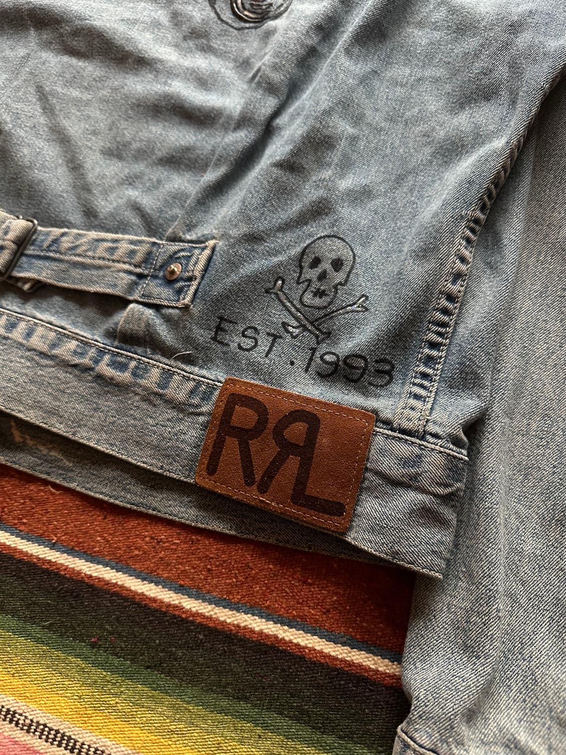 90s USA 빈티지 더블알엘 RRL 2세대 데님 자켓 상품이미지8