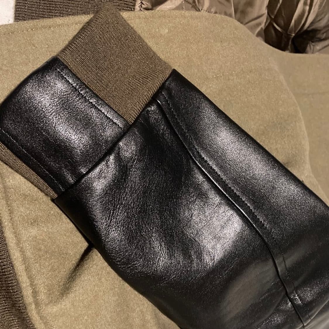 라드 뮤지션 레더 슬리브 울 바시티 자켓 상품이미지3