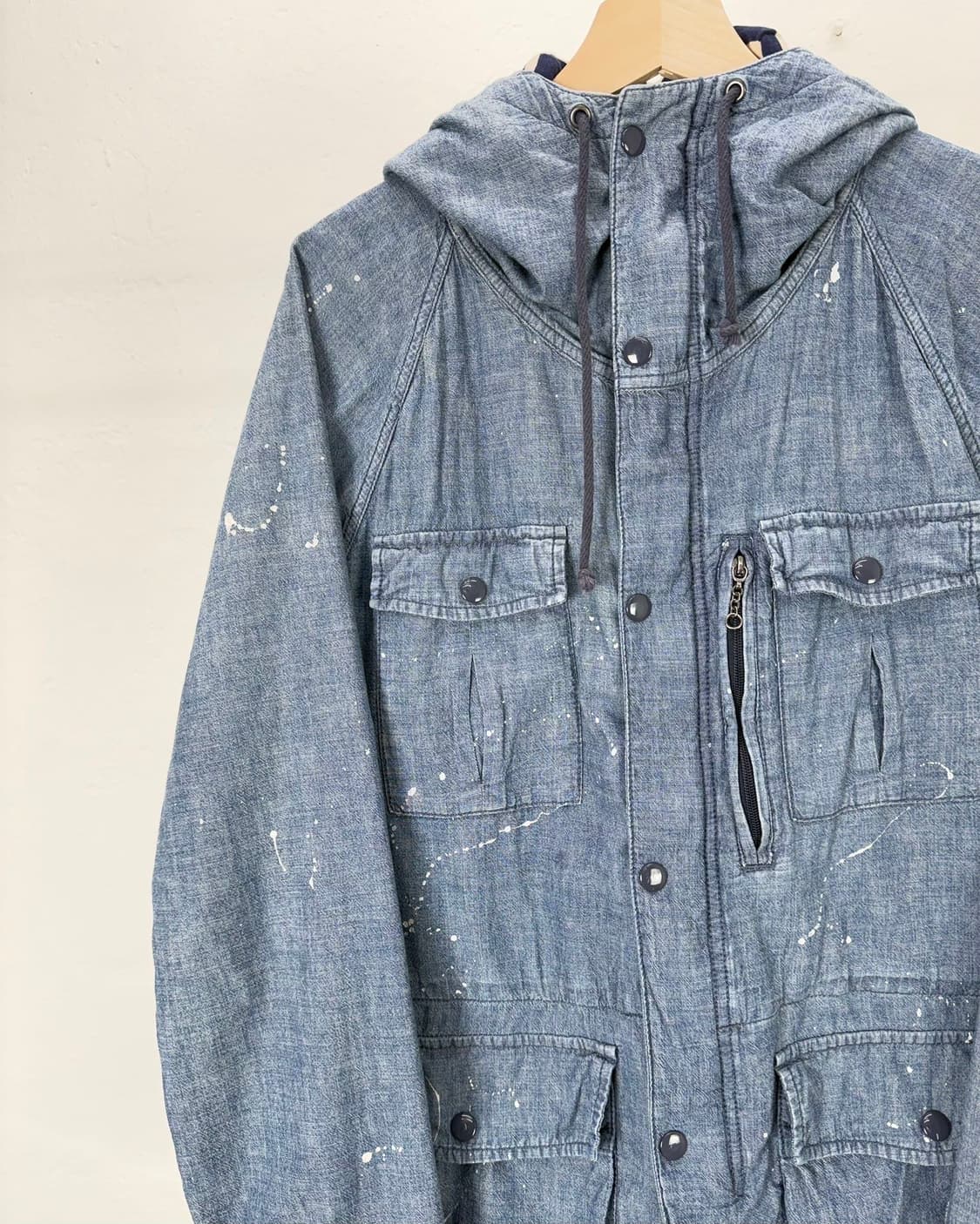 데님 앤 서플라이 랄프로렌 페인팅 사파리 데님 후디 자켓 상품이미지2