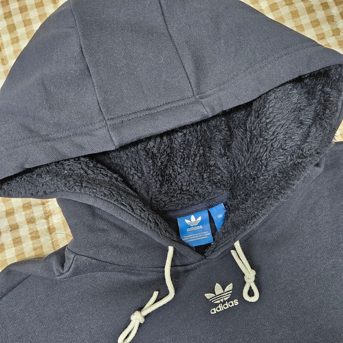 아디다스 오버핏 기모 후드티 남자100 상품이미지2
