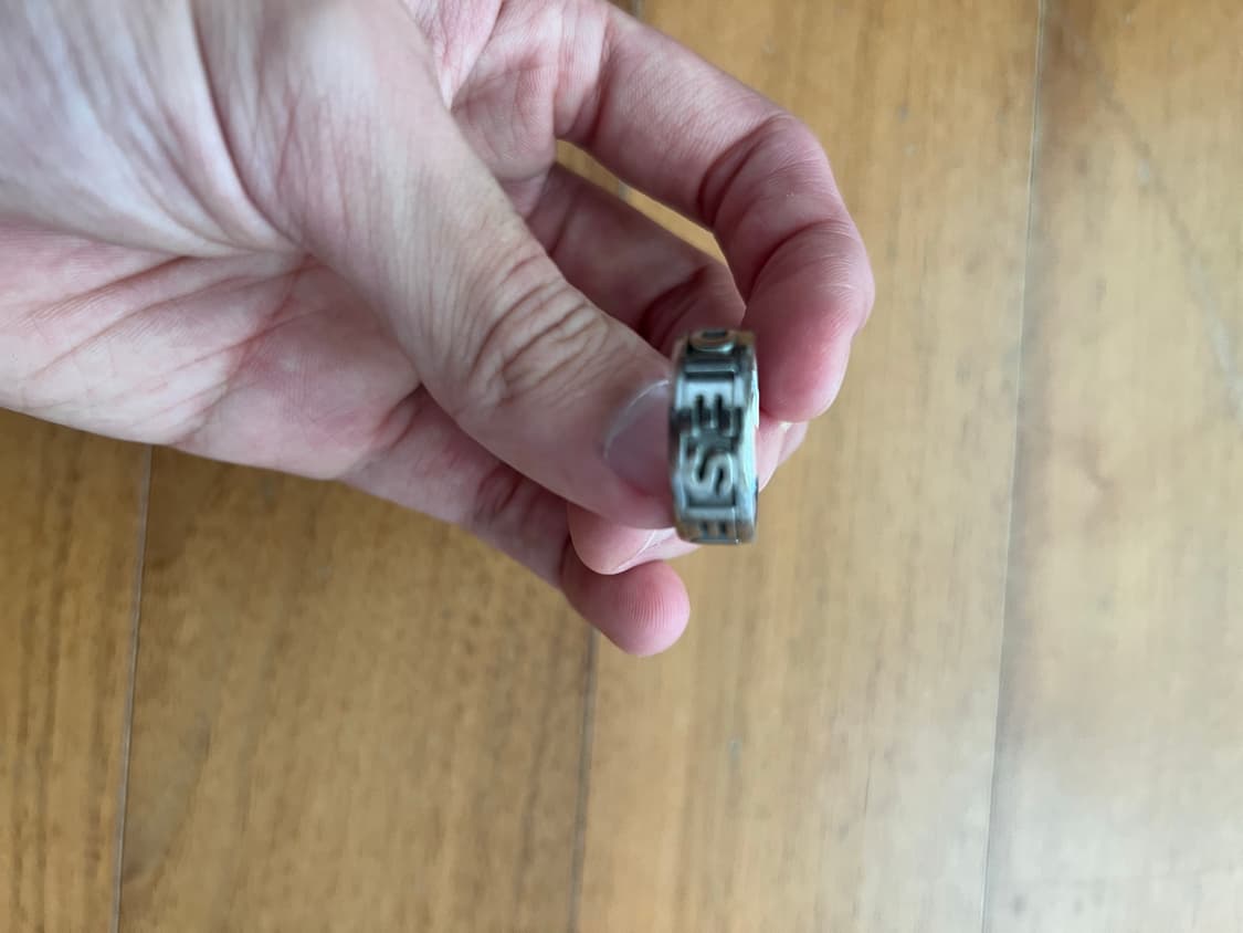 디젤 레터링 반지 us 8 상품이미지3