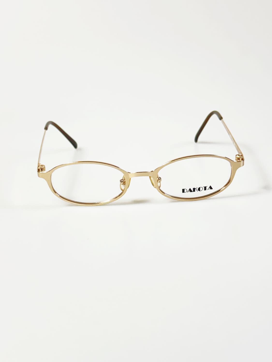 DAKOTA 골드 슬림 오벌 메탈 프레임 빈티지 안경 상품이미지1