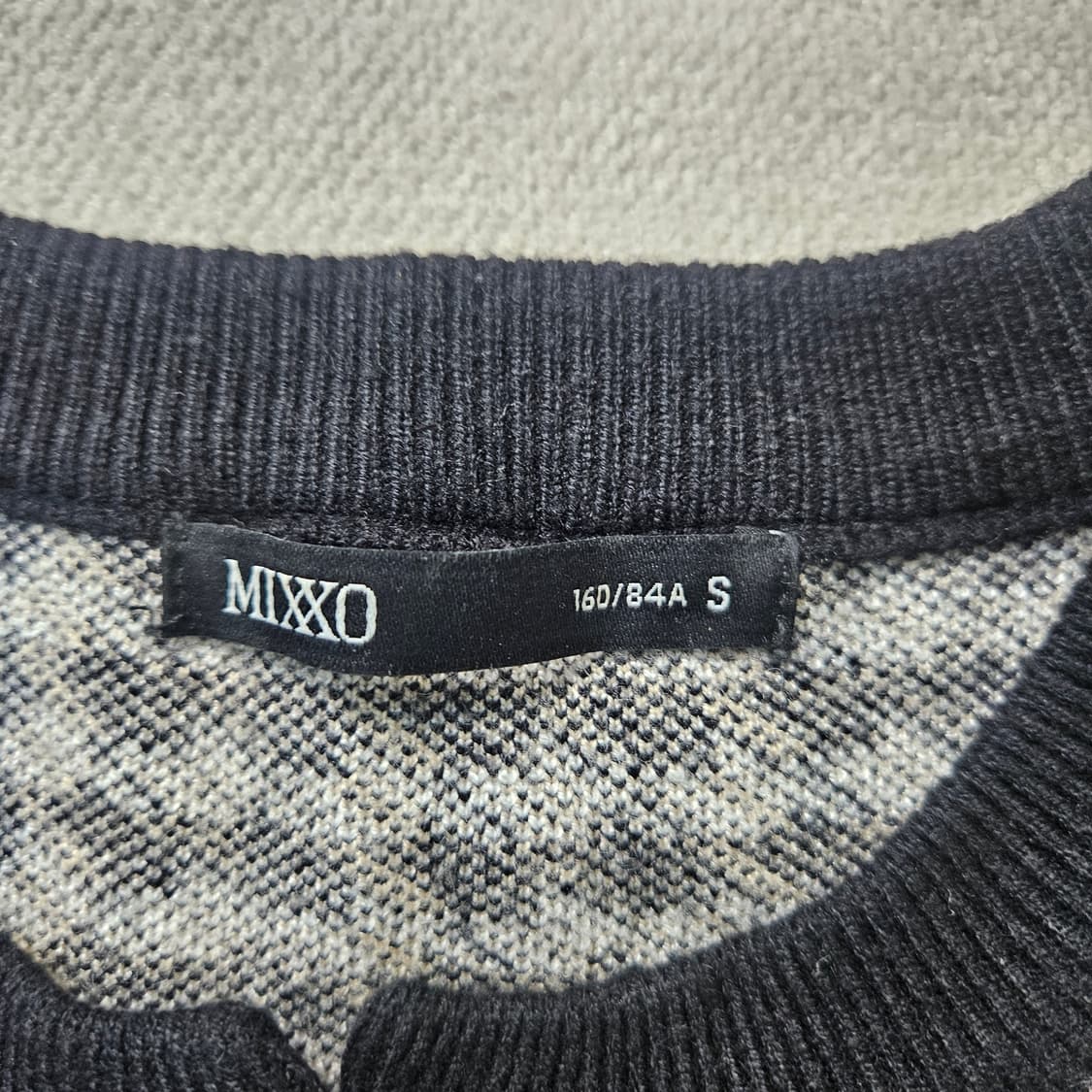 S 미쏘 체크 베색 가디건 0309Y 상품이미지3