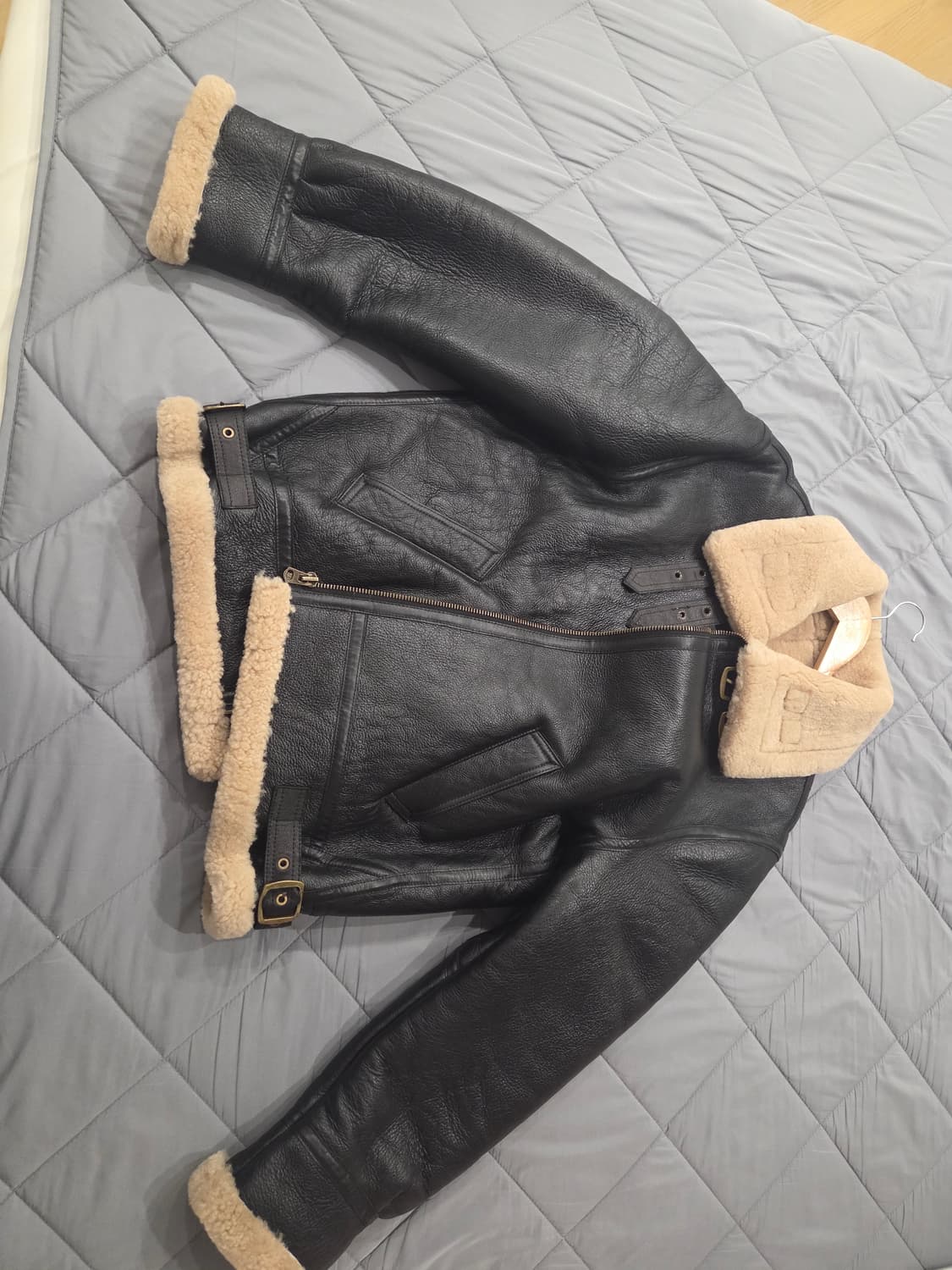 알리표 리얼양가죽 무톤자켓 b-3 (무스탕) 상품이미지1