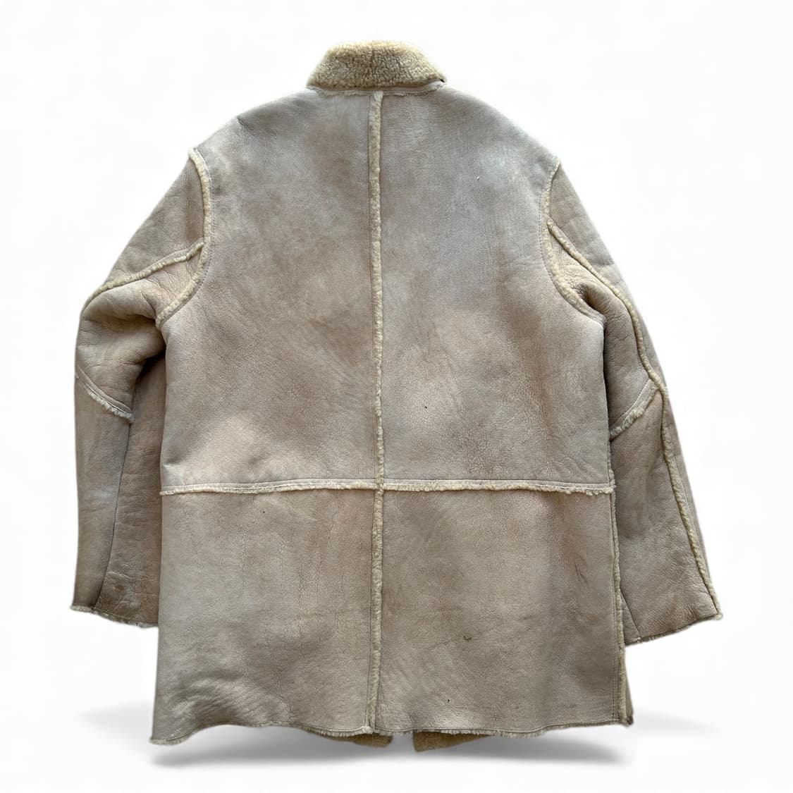 Vintage Faded Ivory Mouton Coat 상품이미지2