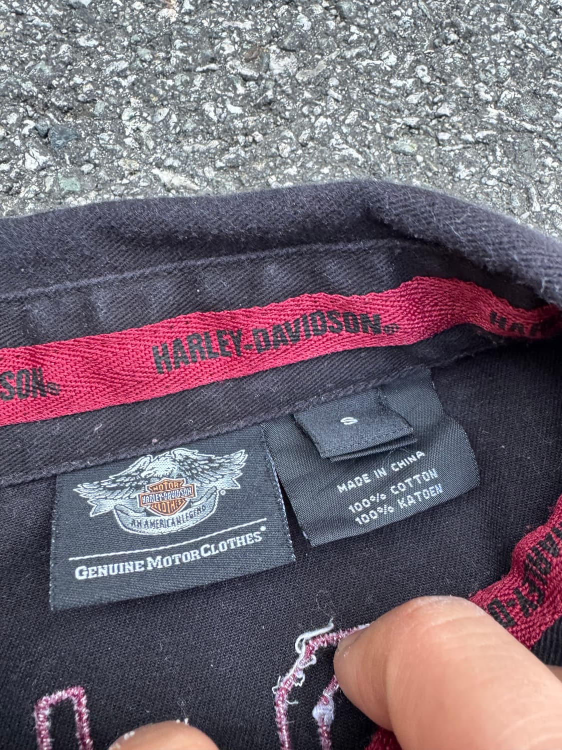 할리데이비슨 Number One 로고 패치 반팔 셔츠 상품이미지5