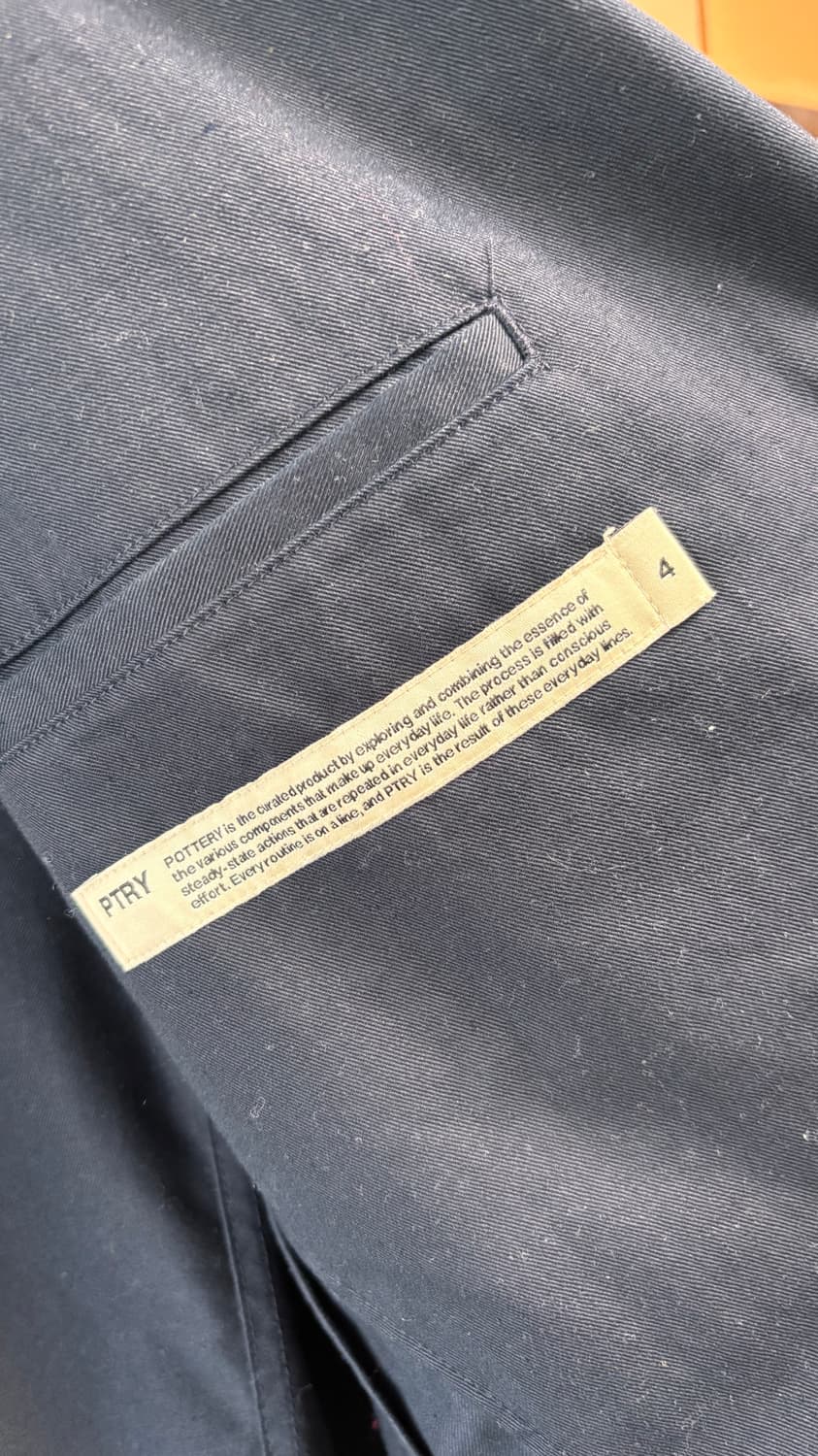 포터리 워시드 스포츠자켓 네이비 4 상품이미지3