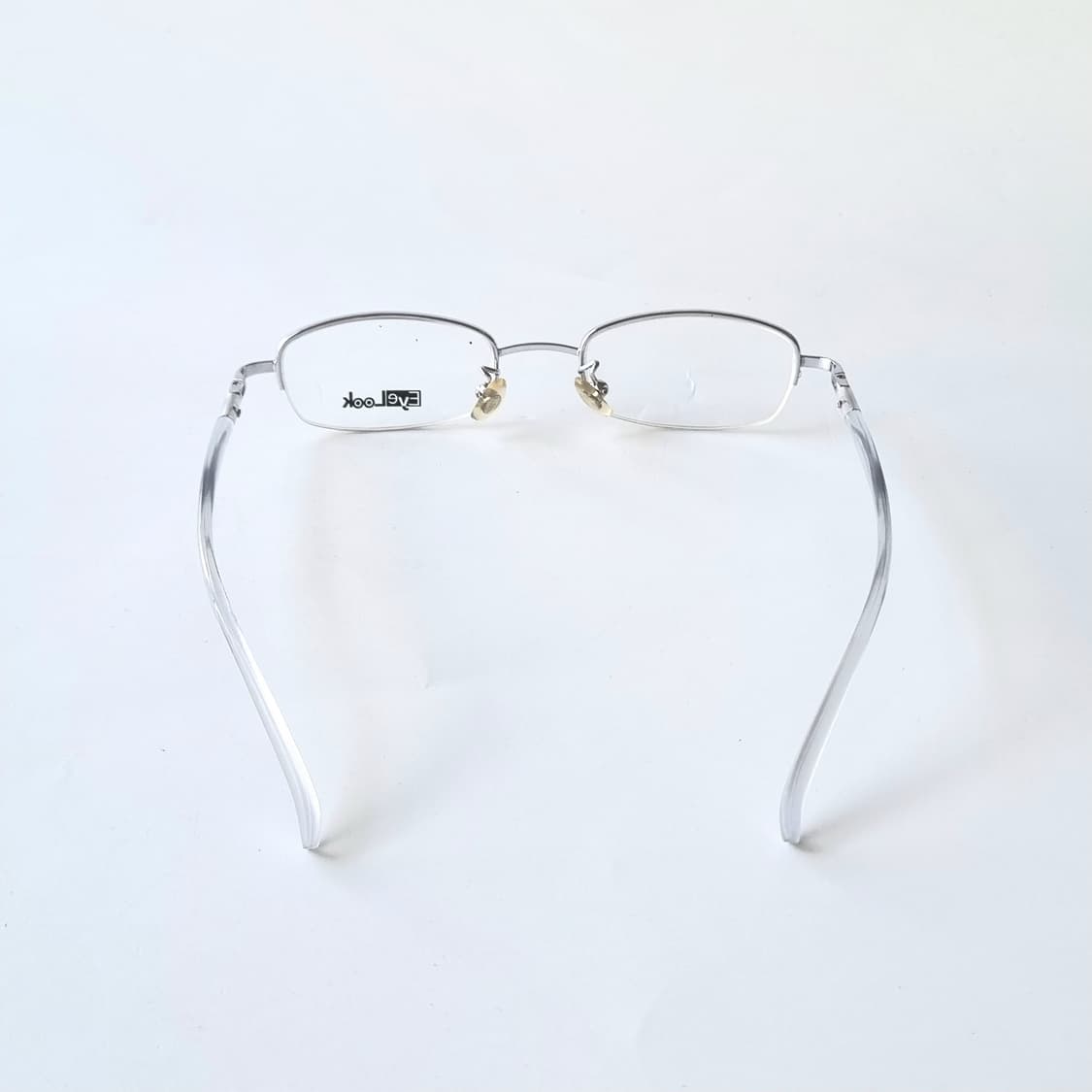 데드스탁 빈티지 실버 메탈 하프림 안경테 776 상품이미지5