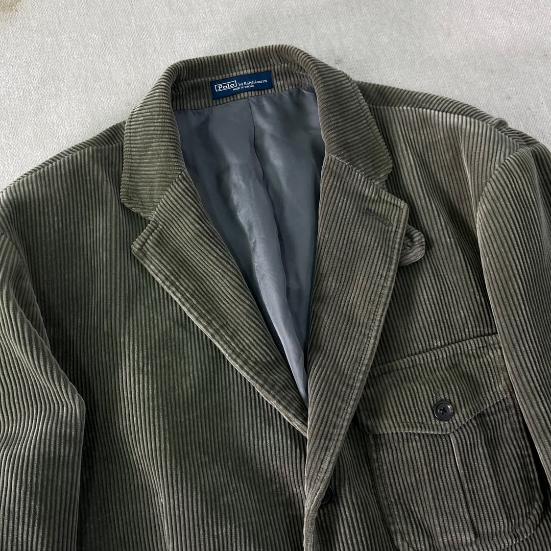 100 폴로랄프로렌 코듀로이 카키 블레이져 자켓 상품이미지2