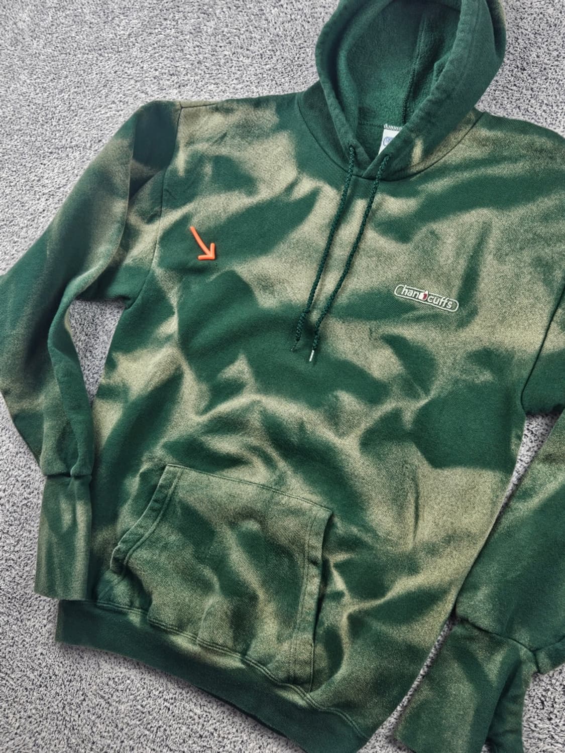 USA 핸드커프스 핸드워머 다잉워시드커스텀 후디 ( M ) / 10672 상품이미지7