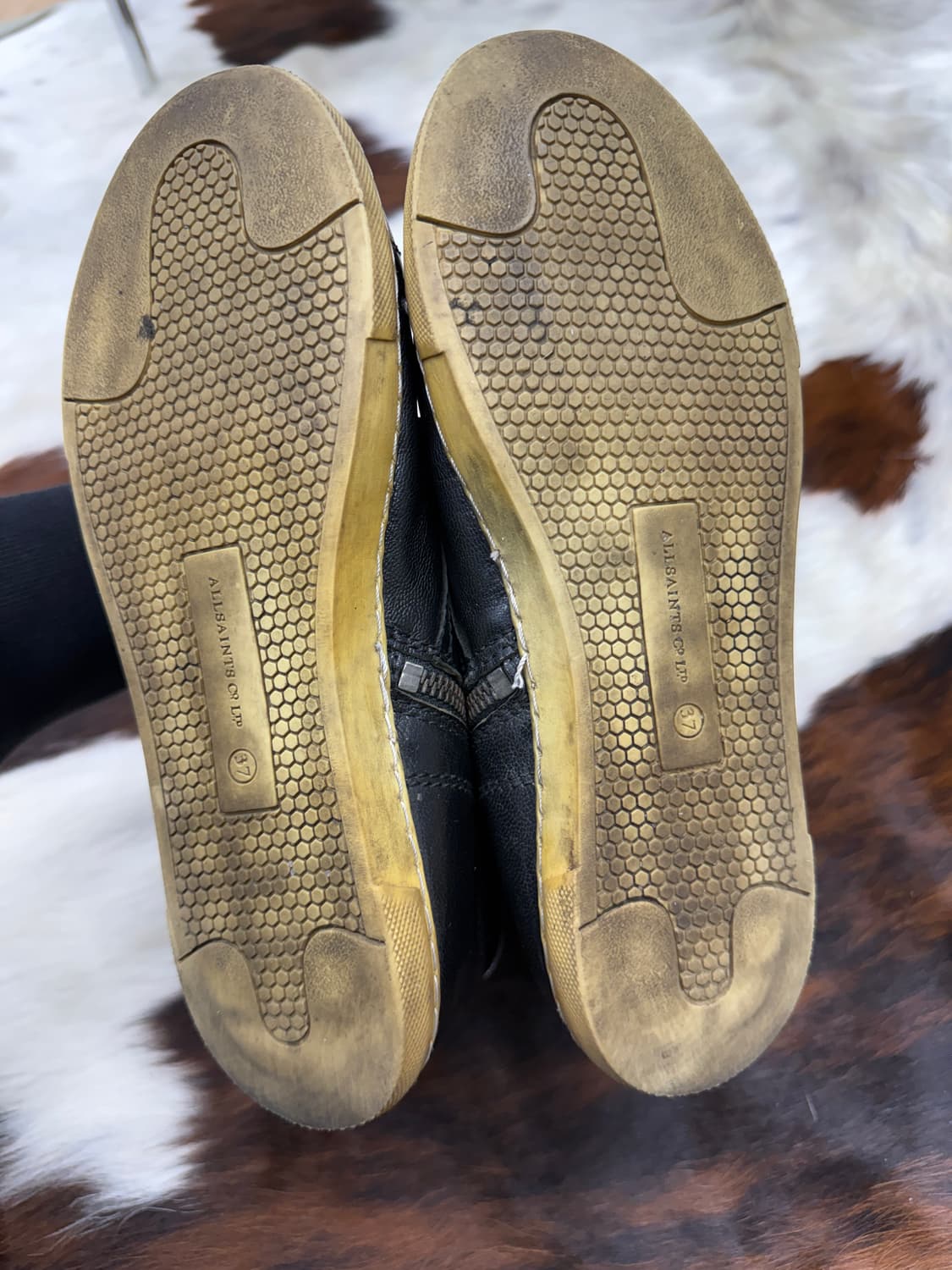 올 세인츠 더블벨트 더티솔 레더 하이탑 상품이미지5