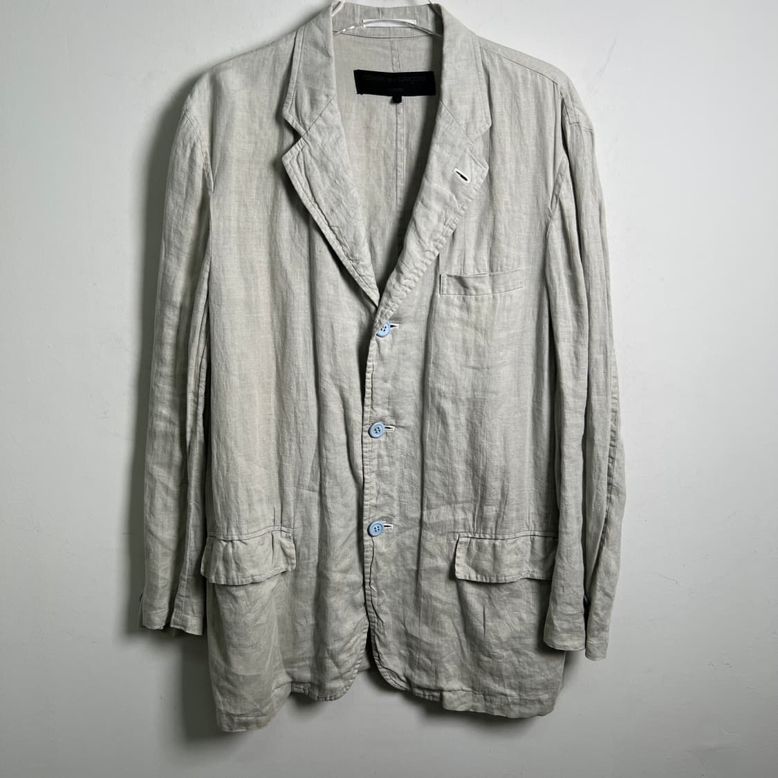 00's 꼼데가르송 옴므 린넨 자켓 S 상품이미지6