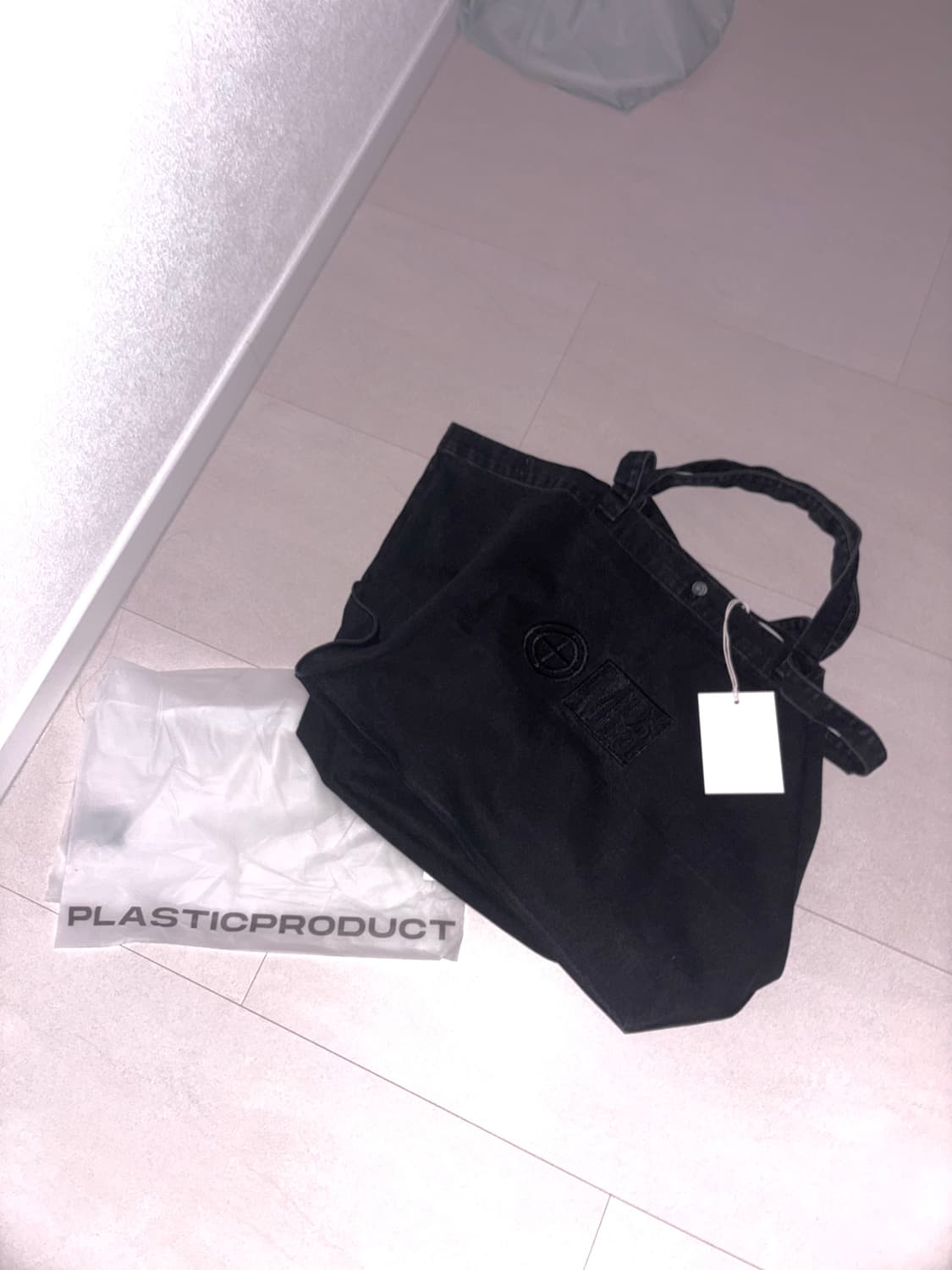 새상품 플라스틱 프로덕트 빅백 블랙 상품이미지1