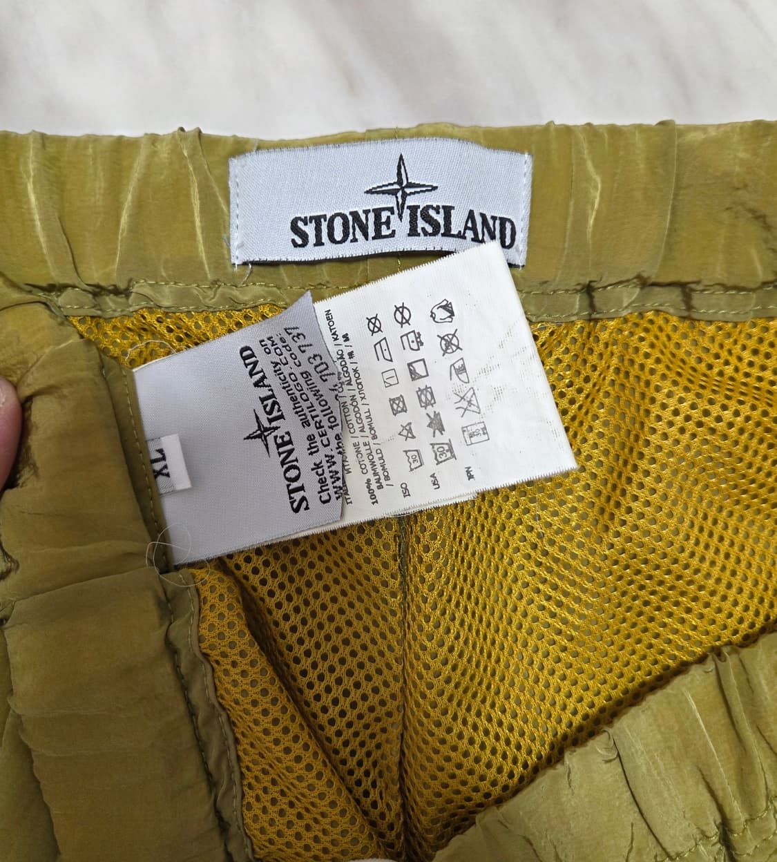 스톤아일랜드 와펜 우븐 조거팬츠  상품이미지8