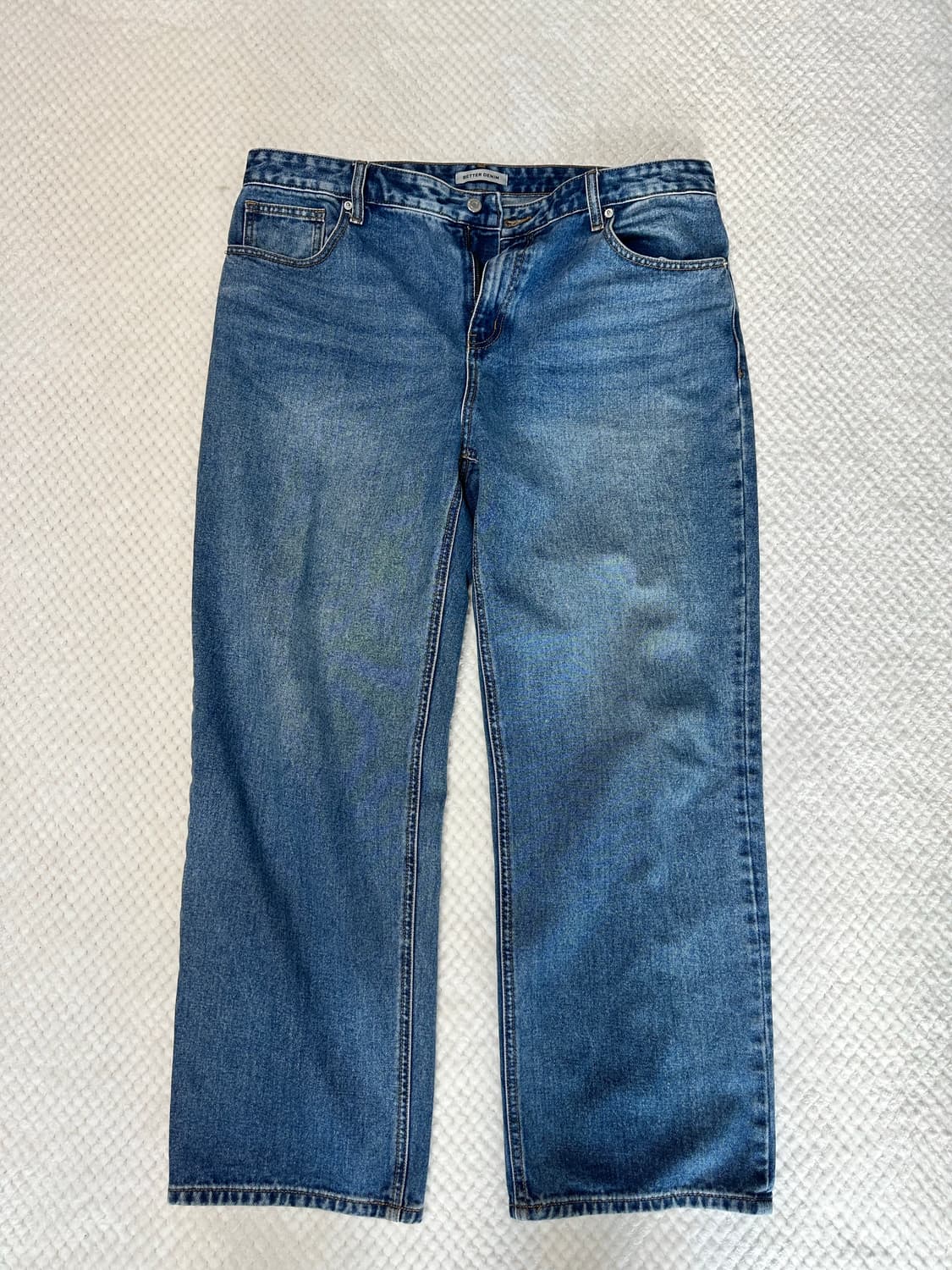 탑텐 세미와이드핏 청바지 상품이미지1