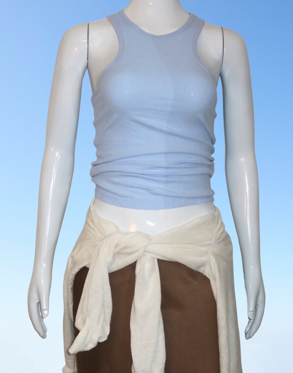 Mocha Satin Skirt 상품이미지5