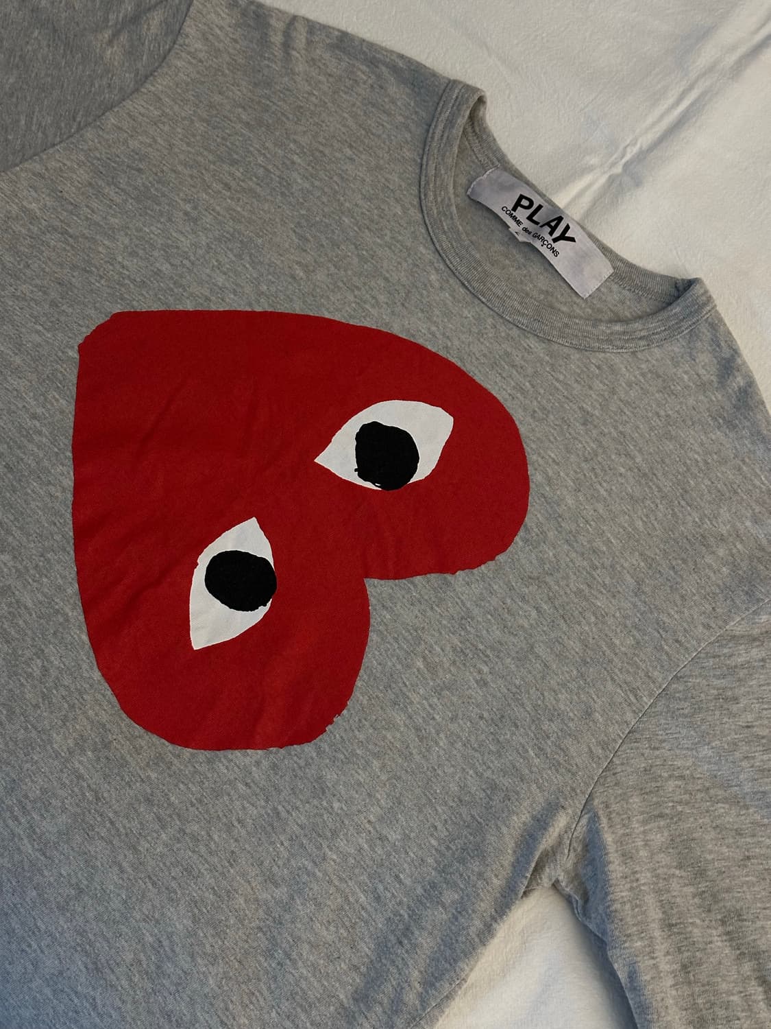 [정품] 꼼데가르송 남성 빅로고 긴팔 티셔츠 상품이미지1