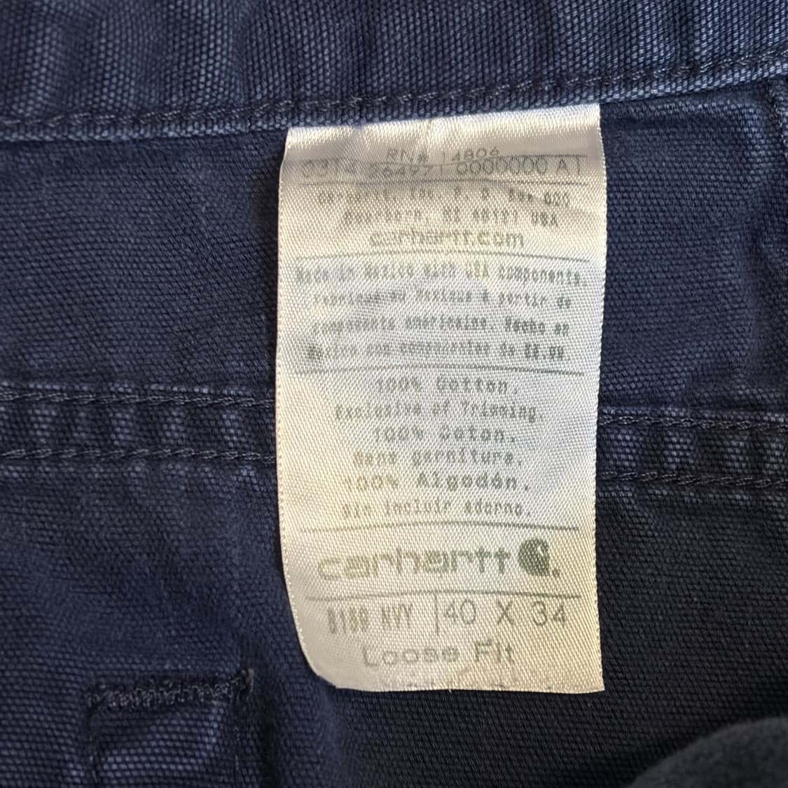 00s USA 빈티지 칼하트 싱글니 워크팬츠 상품이미지6