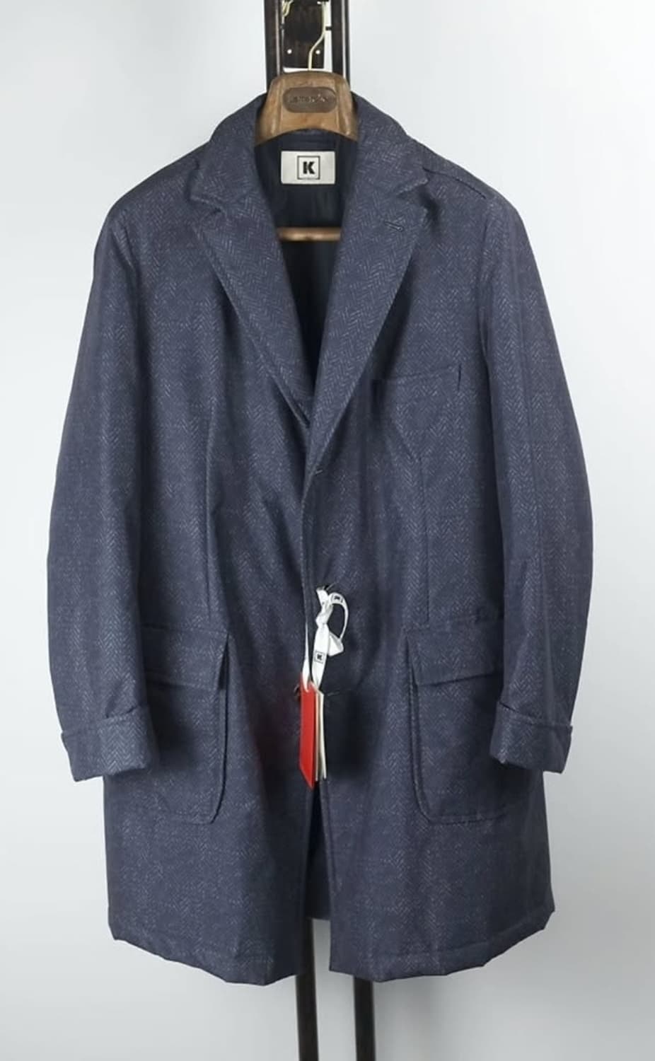 키레드 네이비 싱글 폴로코트 상품이미지1